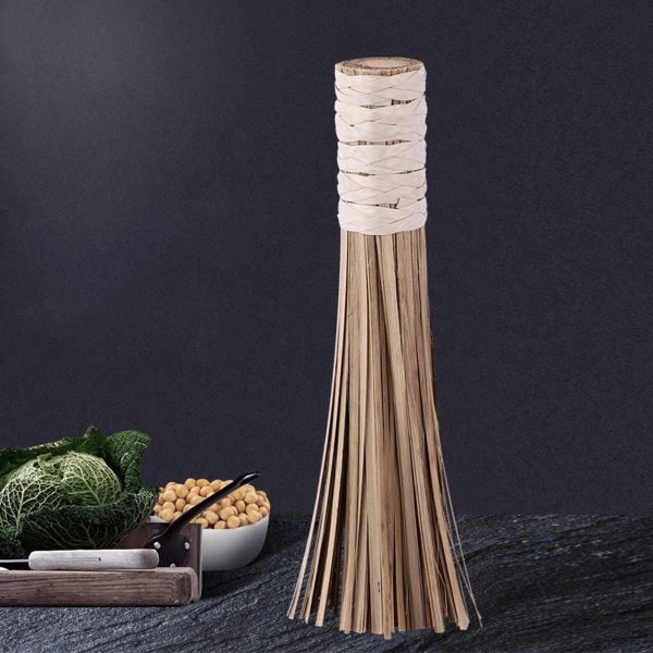 Kézzel készült bambusz kefe wok tisztításához 18cm - Image 6