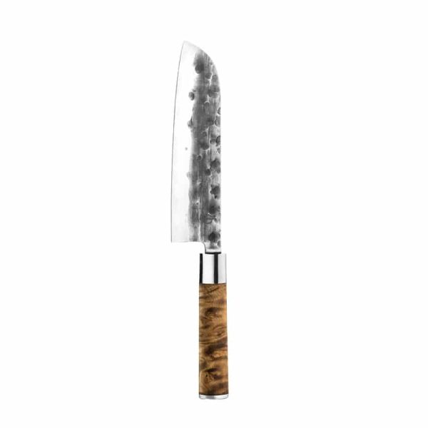 FORGED VG10 gyökérfa nyelű Santoku kés 18cm - Image 3