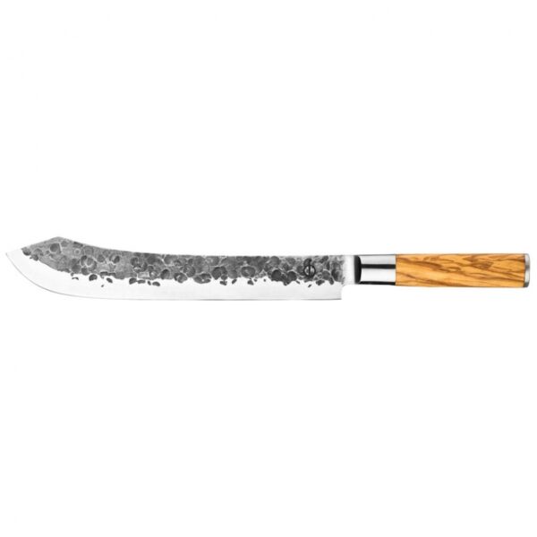 forged butcher knife olive hentes bárd hentes kés